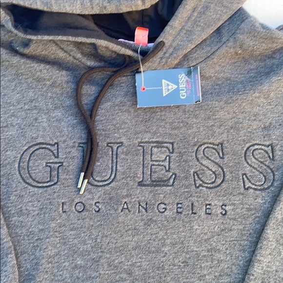 New GUESS Blade Embossed Logo Hoodie SZ M - Picture 6 of 8